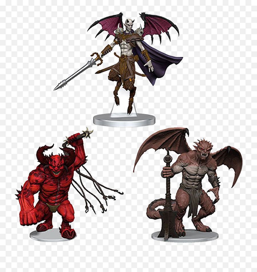 Dungeons U0026 Dragons Icons Of The Realms Miniatures Archdevils Hutijin Moloch Titivilus - Archdevils Miniatures Png,Castlevania Icon