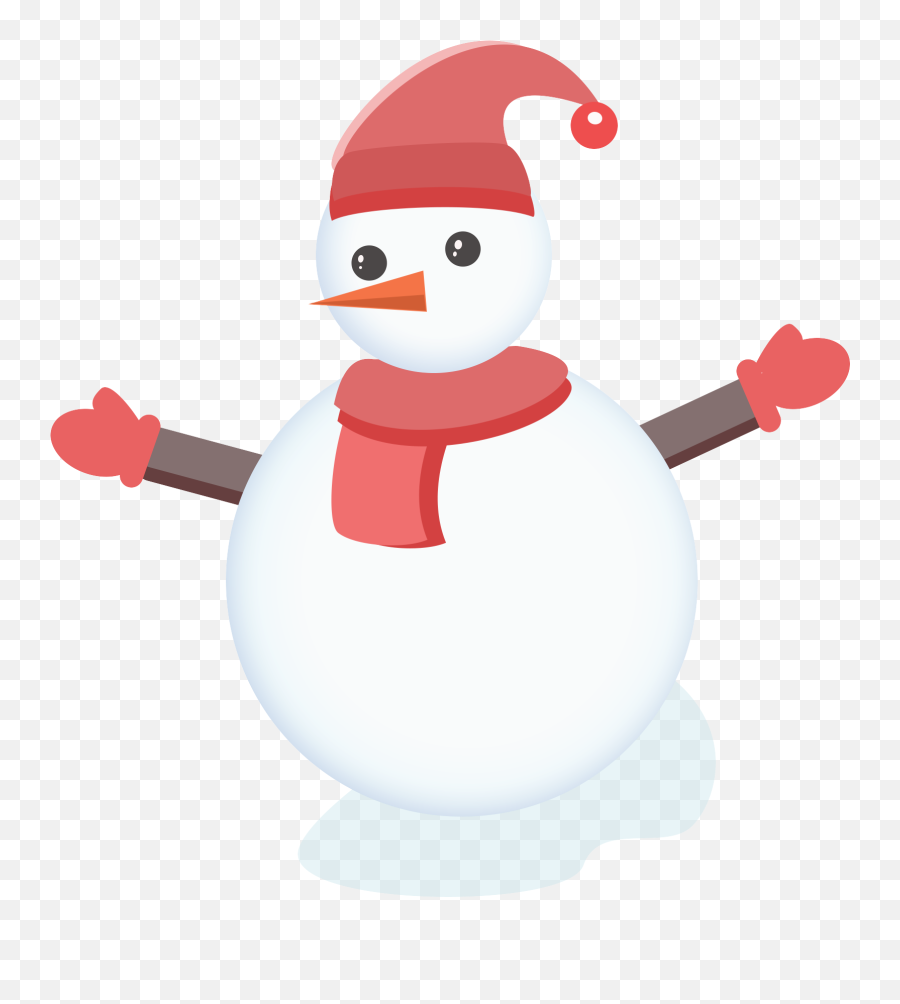 Snowman Transparent Png - Red Hat Scarf Snowman Png And Psd Snowman,Scarf Transparent Background