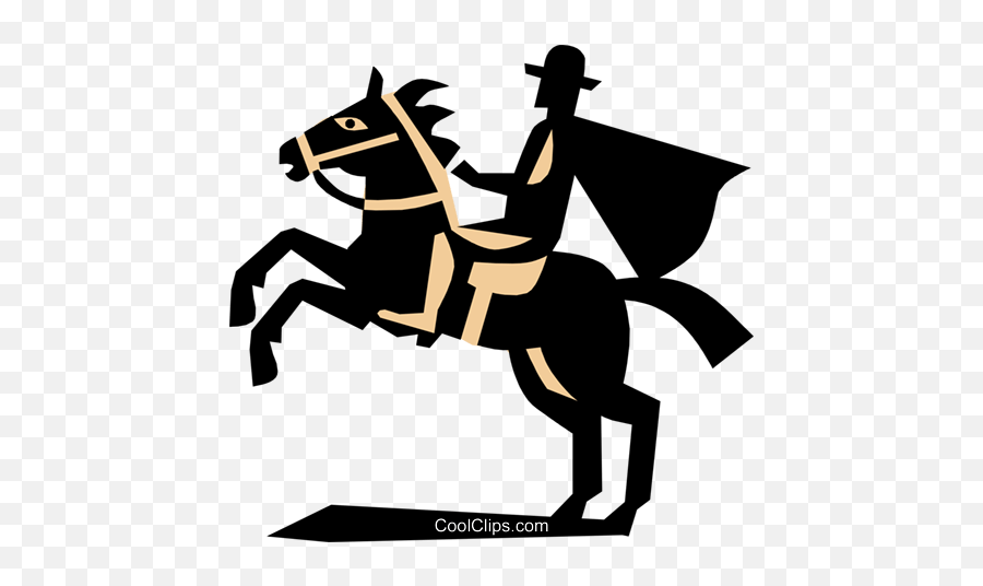 Man With Horse Royalty Free Vector Clip Art Illustration - Rein Png,Horseman Icon