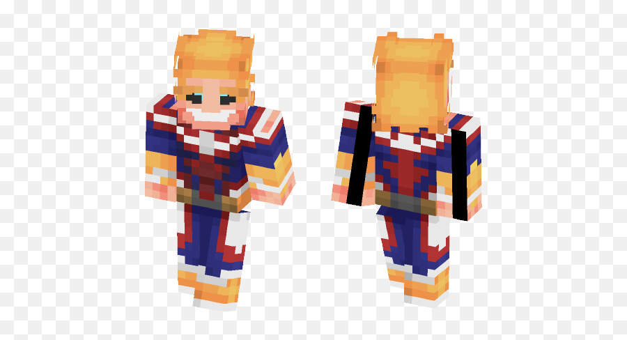 Download All Might - My Hero Academia Minecraft Skin For All Might Minecraft Skin Png,All Might Png
