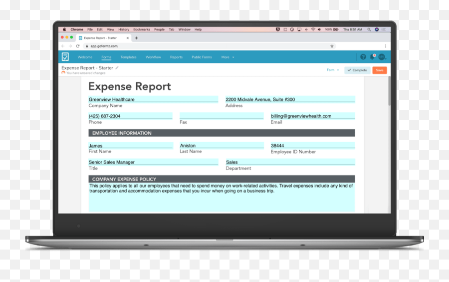 The Top 5 Digital Form Templates For Your Business - Goformz Date Digital Form To Submit Time Off Png,Electronic Form Icon