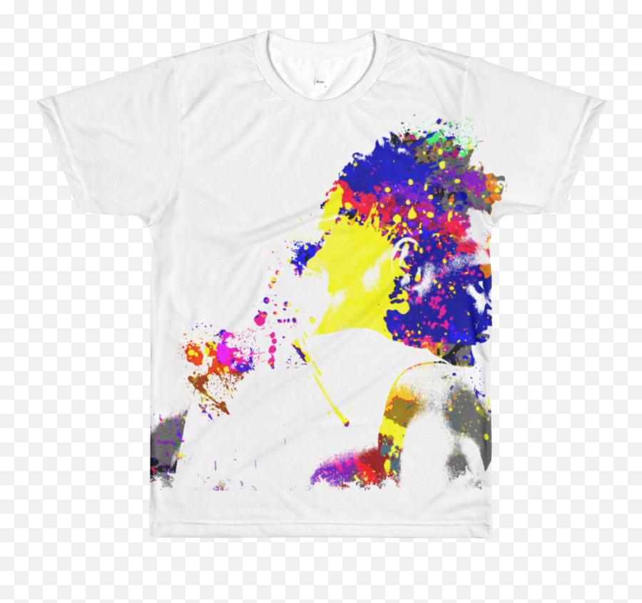 Multi Colored Splatter Effect Short - Active Shirt Png,Splatters Effect Png