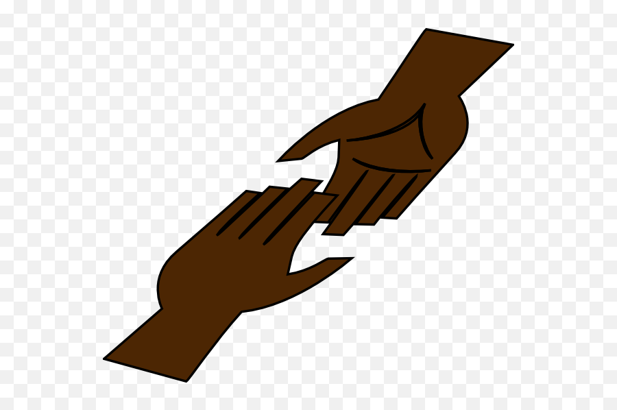 Support Clipart Helping Hand - Helping Hand Brown Png,Hand Reaching Out Transparent