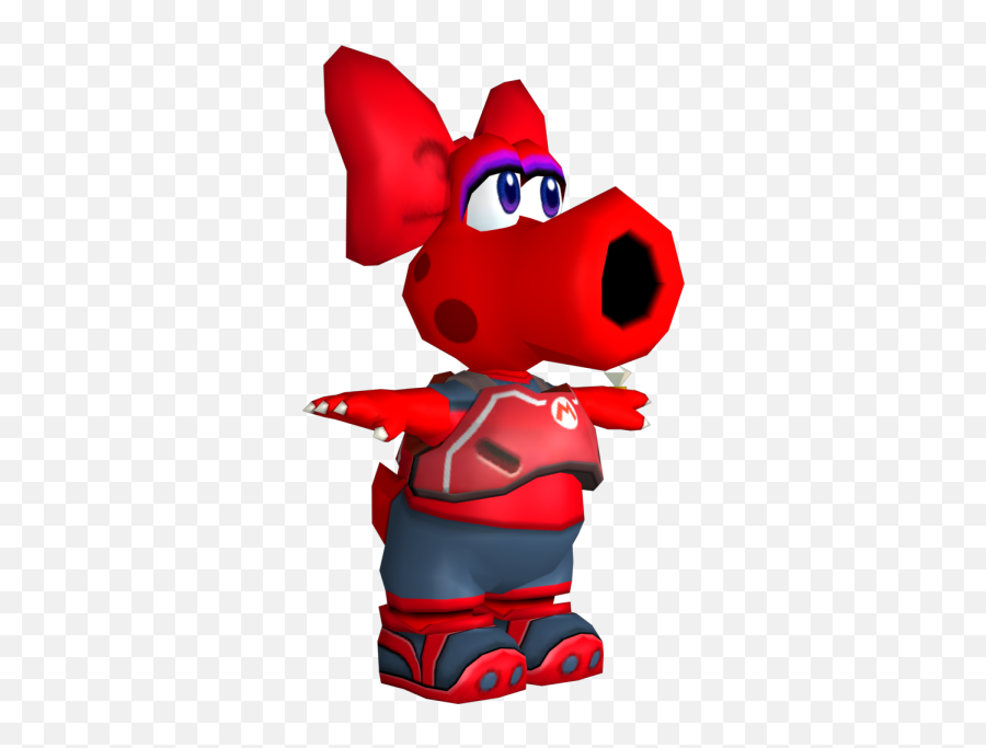 Wii - Mario Strikers Charged Birdo The Models Resource Super Mario Red Birdo Png,Birdo Icon