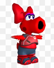 Wii - Mario Strikers Charged Birdo The Models Resource Super Red png