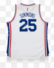 Ben Simmons Back Signed Philadelphia - Sports Jersey Png,76ers Png