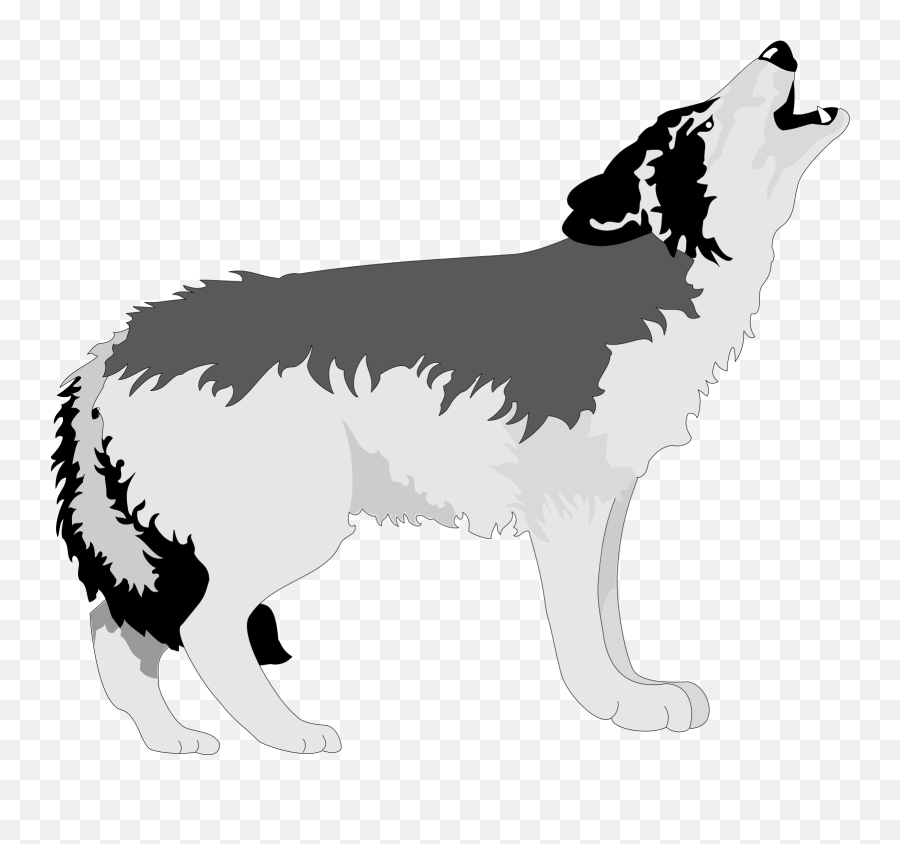 Wolf Howling - Wolf Clipart Png,Howling Wolf Png