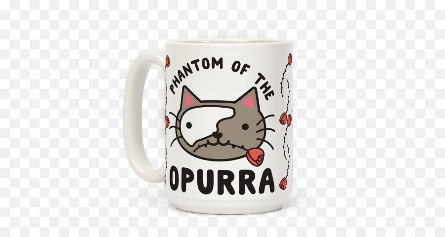 Phantom Of The Opurra Coffee Mug Lookhuman Mugs Cute - Coffee Cup Png,Phantom Of The Opera Mask Png