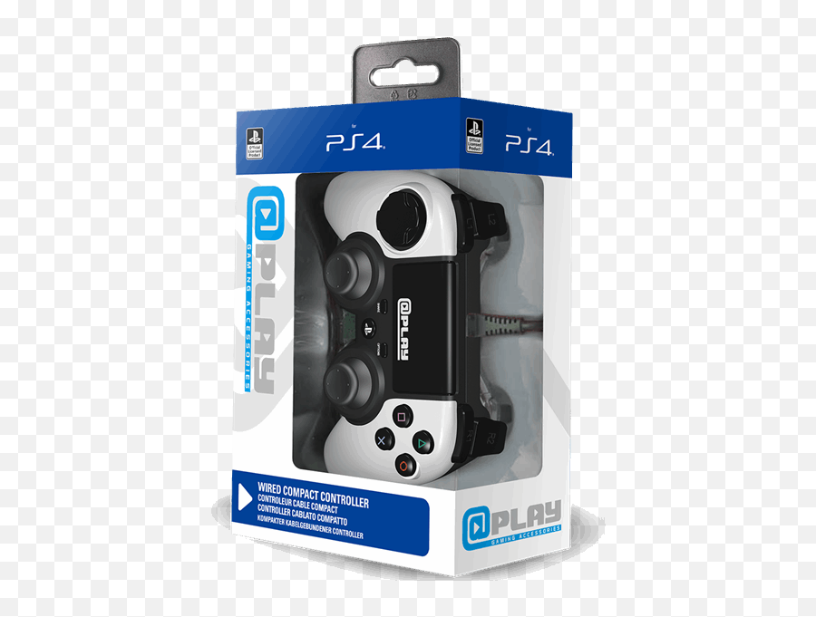 Play Playstation 4 Wired Compact Controller - White Controller Wired Ps4 Png,Ps4 Controller Png