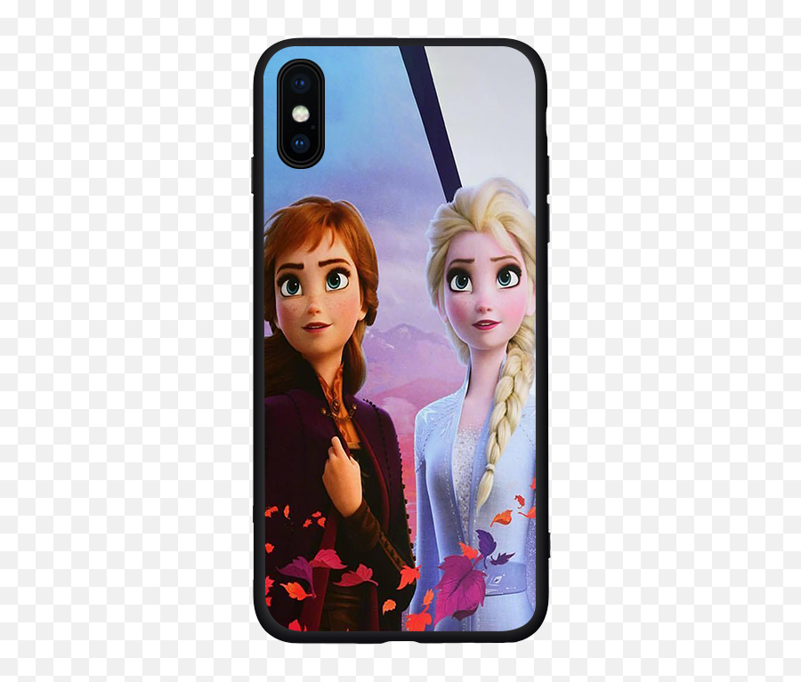 Frozen 2 Princess Elsa Anna Cute Olaf Black Tpu Case For - Elsa Iphone 6 Cases Png,Frozen 2 Logo Png