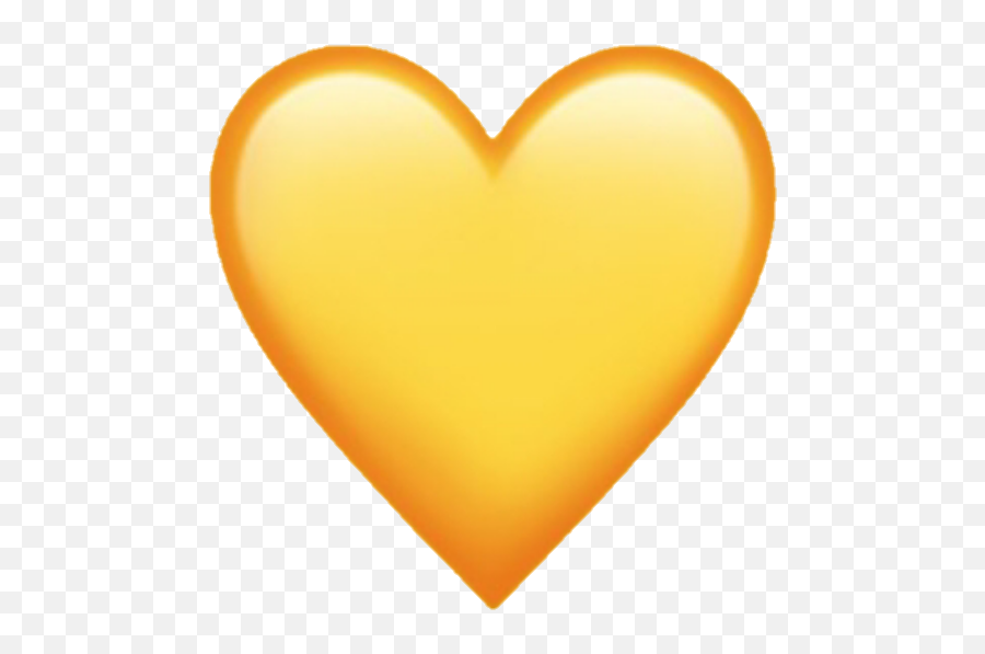 Yellow Aesthetic Tumblr Cute Sun Heart - Yellow Heart Emoji Apple Png,Instagram Heart Transparent