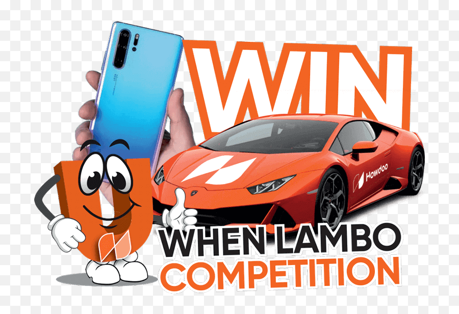 Win A Lambo Competition Howdoo - Lamborghini Huracán Png,Lambo Transparent