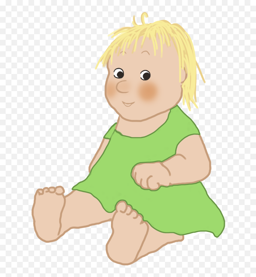 Baby Clipart - Baby Sitting Down Drawings Png,Baby Clipart Png