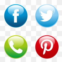 Social Media Png Image - Vector Icons