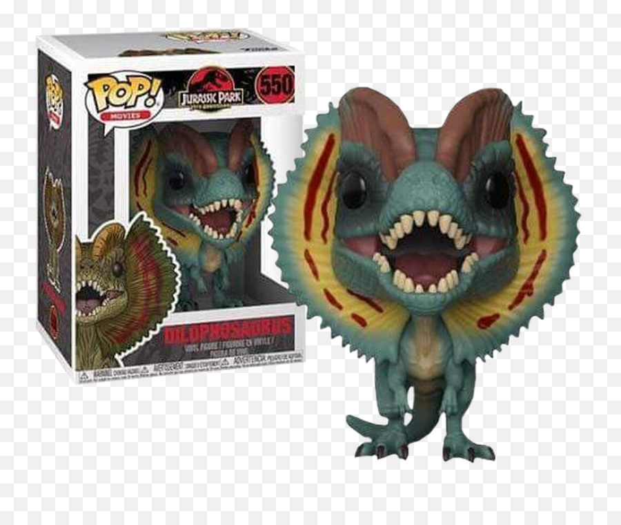 Jurassic Park - Dilophosaurus Pop Vinyl Figure Jurassic Park Figurine Pop Png,Jurassic Park Png