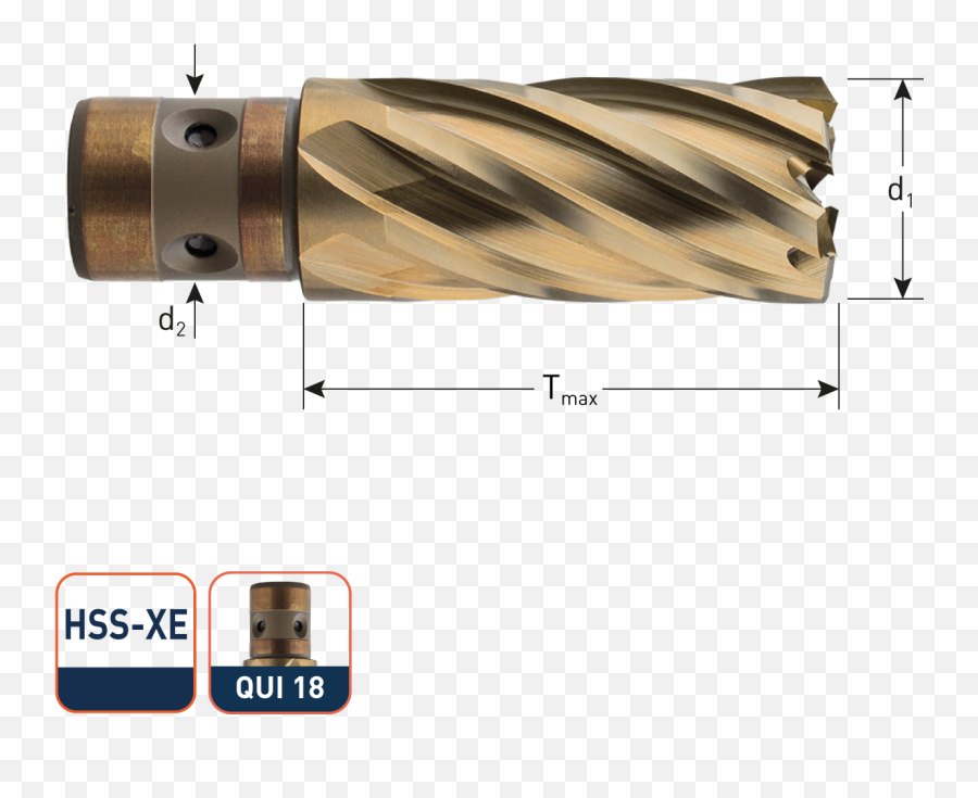 Download Hd Hss Xe Kernbohrer Gold Line 40mm - Monocular Cutting Tool Png,Gold Line Png