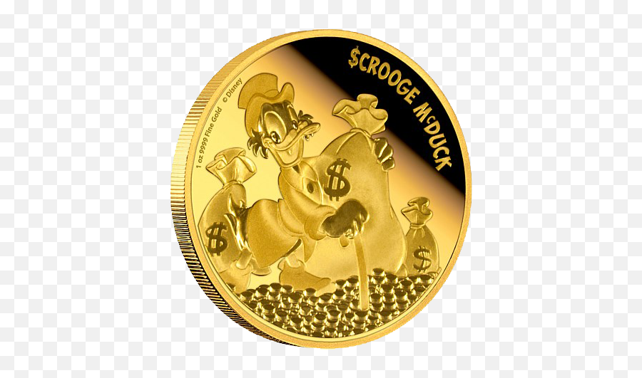 Niue 2015 Disney U2013 Scrooge Mcduck Proof Gold 1oz - 2015 Scrooge Mcduck Silver 1 Oz Png,Scrooge Mcduck Png