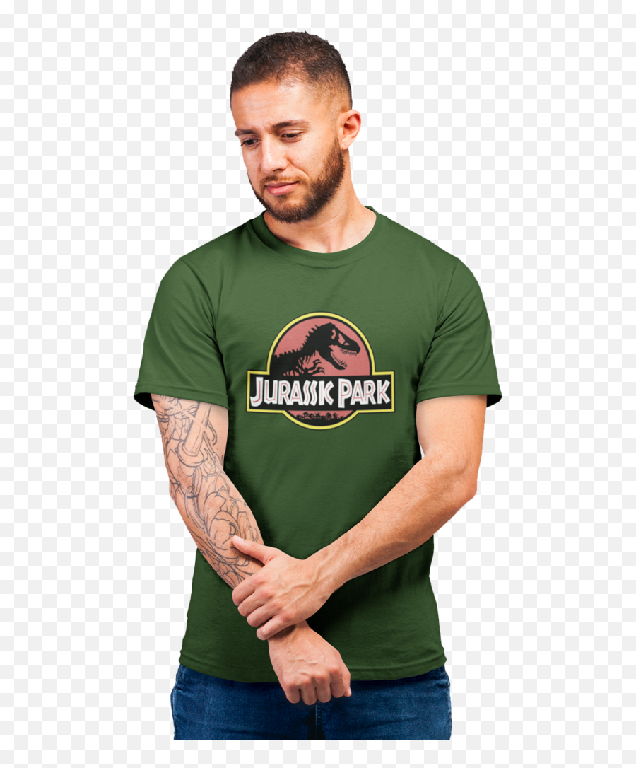 Jurassic Park Logo T - Shirt For Men Borderlands T Shirts Official Png,Jurassic Park Logo Transparent