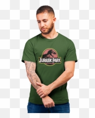 Jurassic Park Logo T - Shirt For Men Borderlands Shirts Official png