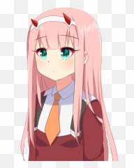 Download Report Abuse - Anime Girl Pink Hair Cute Png,Zero Two Png