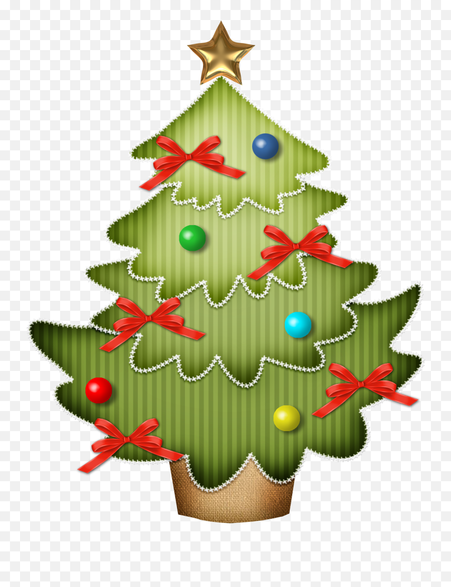 Christmas Tree Clipart - Christmas Tree Png,Christmas Tree Star Png