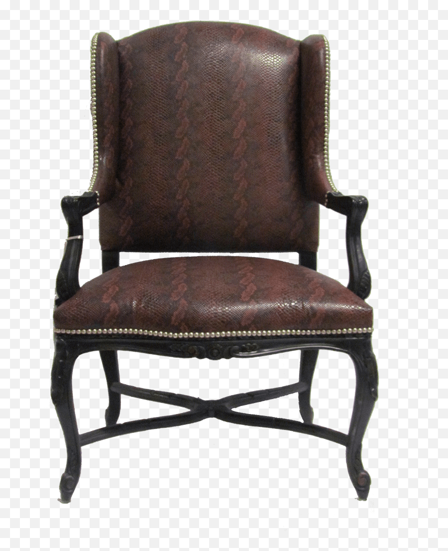 A French Style Wing Chair From Century - Office Chair Png,Nail Head Png