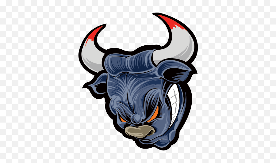 Bull Blue Png - Dream League Red Bull Logo,Bull Png