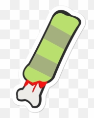 Zombie Leg Sticker Pumpkin Bones Online Store Powered By - Clip Art Png,Zombie Horde Png