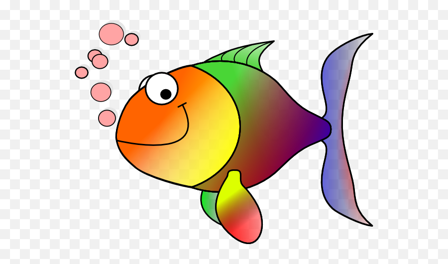 Download Rainbow Fish - Fish Clipart,Rainbow Vector Png