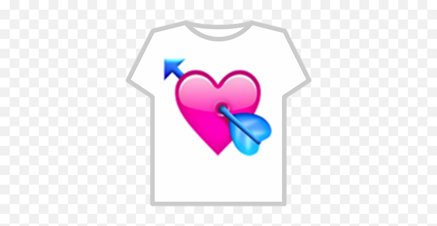 Arrow In Heart Emoji - Roblox Emoji De Corazon Con Flecha Png,Pink Heart Emoji Png