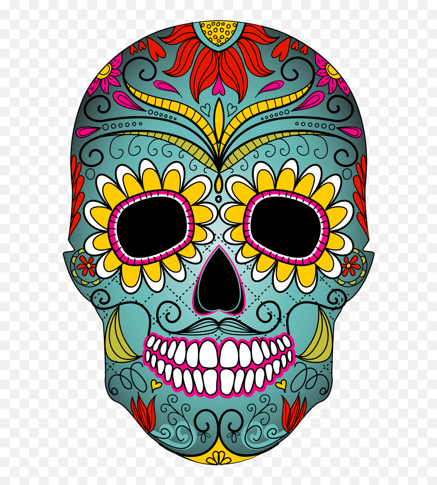 Download Day Of The Dead Skull Clipart Png Image With No - Mexican Sugar Skull,Skull Clipart Png