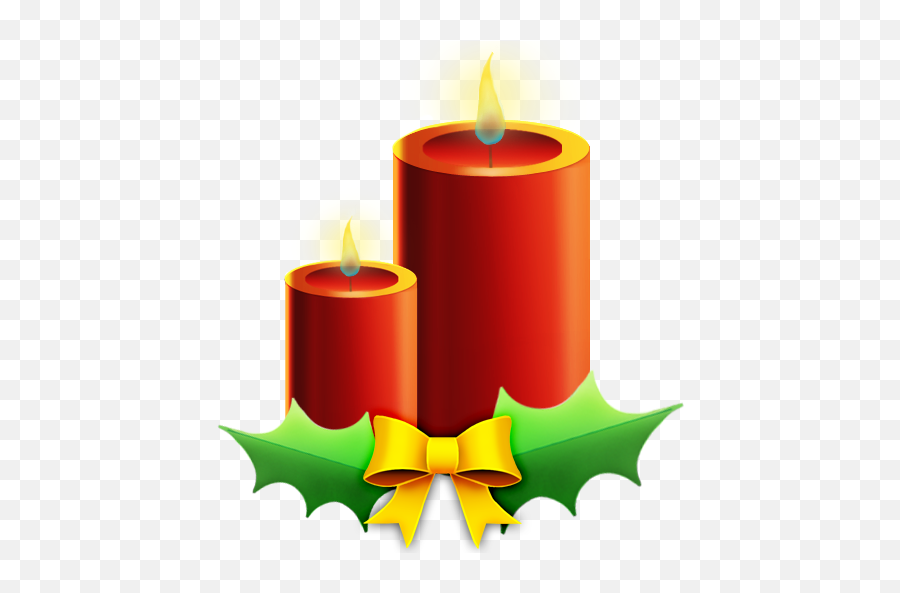Candles With Ribbon Icon - Christmas Icon Set Softiconscom Vela De Natal Png,Christmas Icons Png
