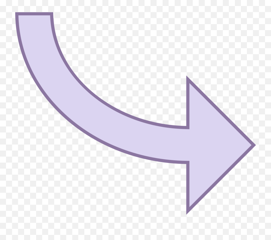 Curved Arrow Icon - Color Arrow Icon Png,Arrow Icon Transparent