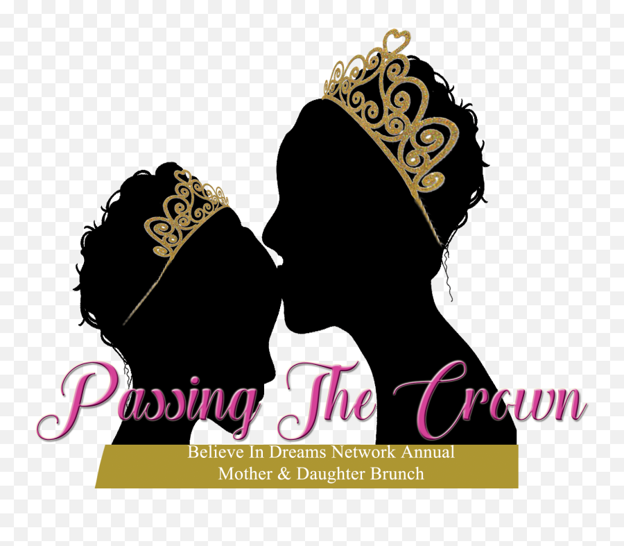 Download Passing The Crown Logo - Mother Daughter Crown Silhouette Png,Crown Silhouette Png