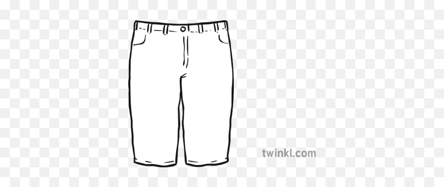 Shorts Outline Illustration - Twinkl Shorts Outline Png,Shorts Png