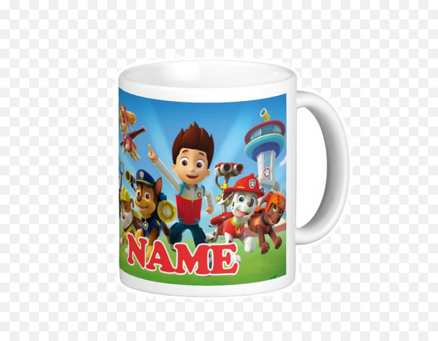 Personalized Paw Patrol Kids Plastic Mug 11oz 1 - Paw Patrol Thank You Cards Png,Marshall Paw Patrol Png