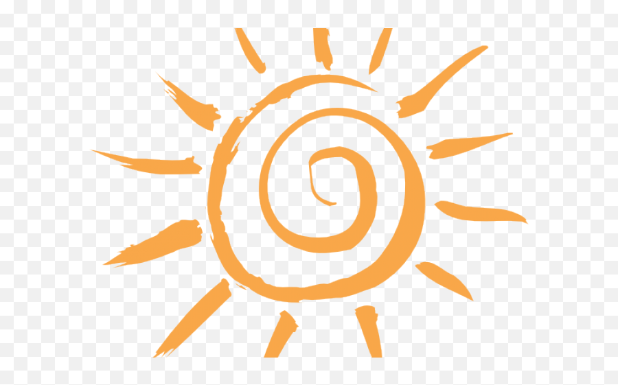 Download Drawn Sun Transparent - Hand Drawn Sun Png,Spiral Transparent