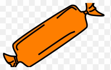 Orange Candy Bar Clip Art - Transparent Background Clipart png