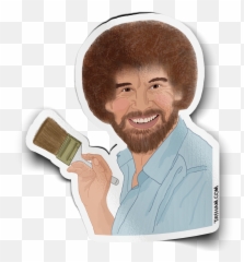 Bob Ross - Transparent Bob Ross Sticker png