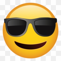 Smiling Face With Sunglasses - Emoji Smiling Face With Sunglasses Png,Sunglasses Emoji Transparent