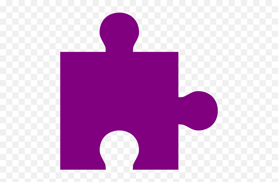 Purple Puzzle Piece Icon - Free Purple Puzzle Icons Transparent Purple Puzzle Piece Png,Game Piece Icon