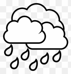 Tear Drop Graphic - Rain Clipart Black And White png