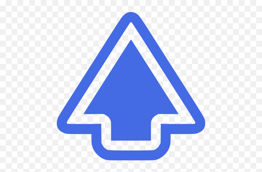 Royal Blue Arrow Up Icon - Orange Arrow Up Png,Blue Circle Arrow Icon