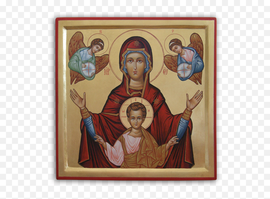 Hand - Painted Orthodox Icons By Zefir Kukushev Christian Cross Png,Theotokos Vladimir Icon