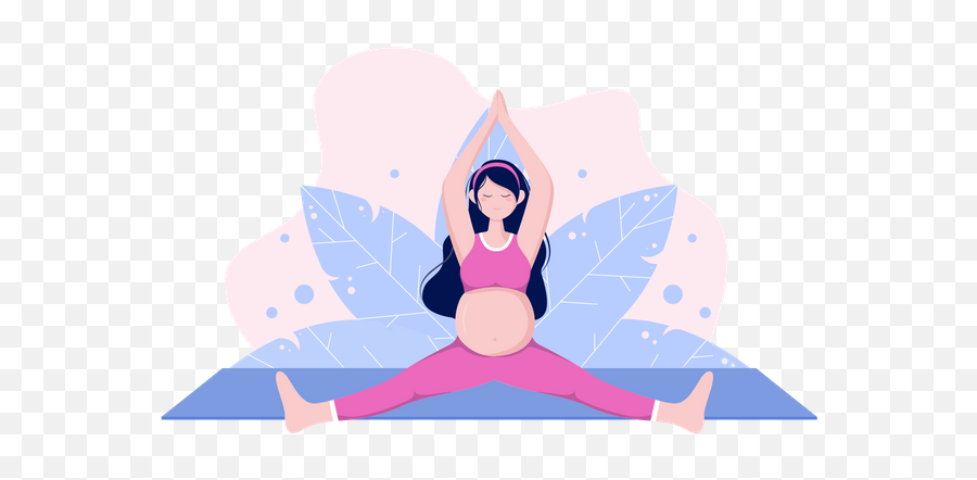 Girl Doing Yoga Illustrations Images U0026 Vectors - Royalty Free Gestante Vetor Exercícios Png,Yoga Children Icon