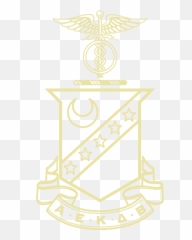 Kappa Sigma Fraternity Gold Embossed Certificate Frame In - Black Flag png