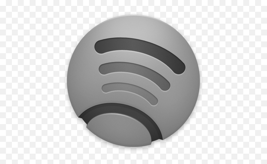 Grey Spotify Icon - Spotify Grey Logo Png,Spotify Icon Png