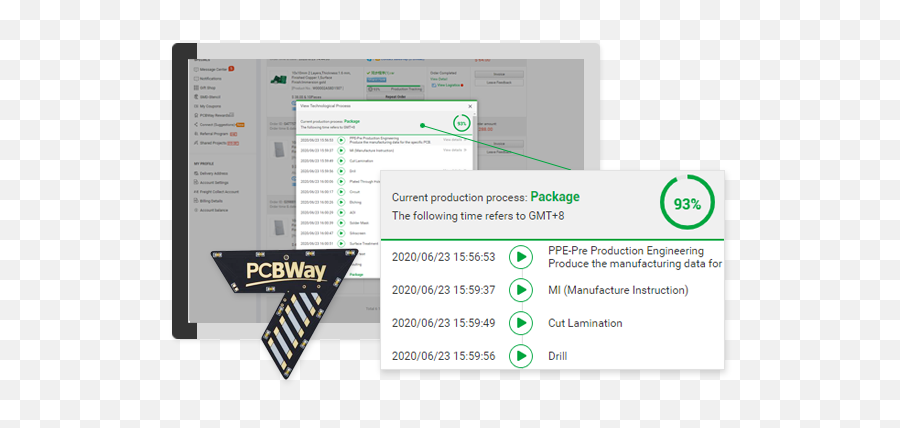 Why Us - Quickturn Cheap Pcb Prototype Custom Pcb Vertical Png,Order Status Icon