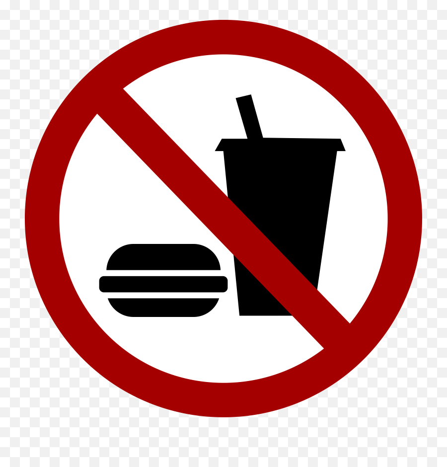 No Food Eating Ban Prohibited Forbidden - No Food Or Drink Clip Art Png,Prohibited Sign Png