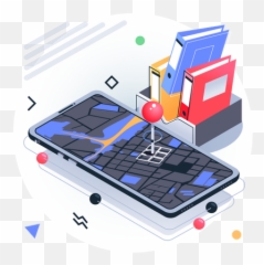 Delivery Location Icon - Download in Isometric Style Portable png